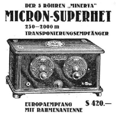 Micron Super ; Minerva-Radio (ID = 125532) Radio