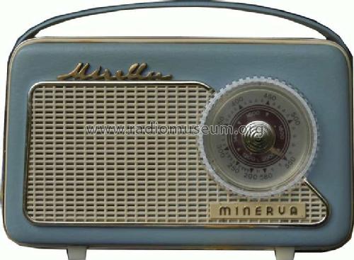 Mirella 612 blau Radio Minerva-Radio Radiola-Radioapparate und, build |  Radiomuseum