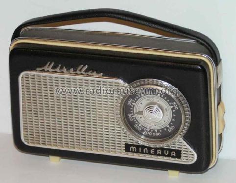 Mirella 672 Nr.  bis  schwarz Radio Minerva-Radio |  Radiomuseum