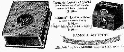 Radiola Reinartz-Detektor-Apparat; Minerva-Radio (ID = 139766) Crystal