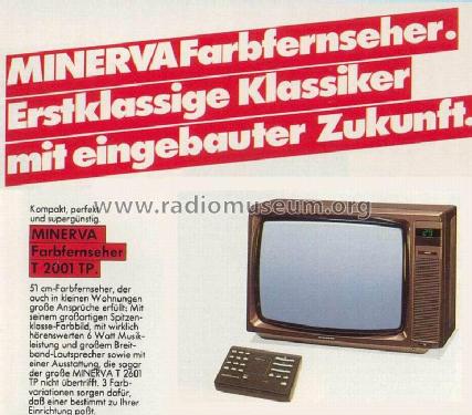 T-2001TP; Minerva-Radio (ID = 588444) Television