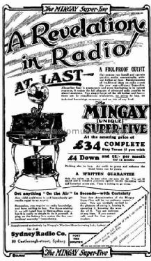 Unique Five ; Mingay's Wireless (ID = 2093966) Radio