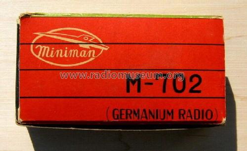 Germanium Radio M-702; Miniman Industry Co. (ID = 2402729) Galène