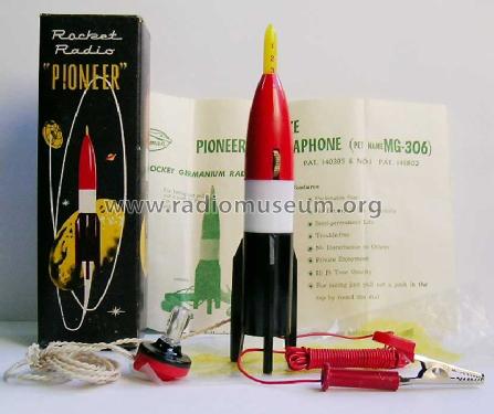 Pioneer Rocket Germanium Radio MG-306; Miniman Industry Co. (ID = 301656) Galène