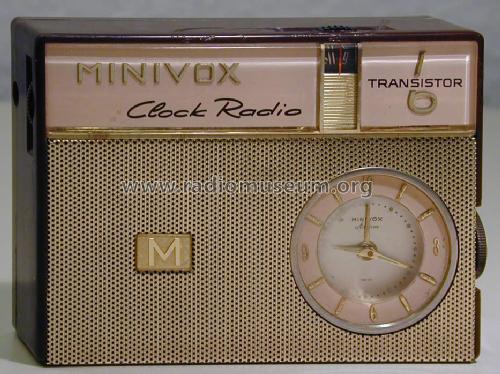 Gloritone Clock Radio Transistor 6 RR-34; Minivox SA; La Chaux (ID = 1543907) Radio