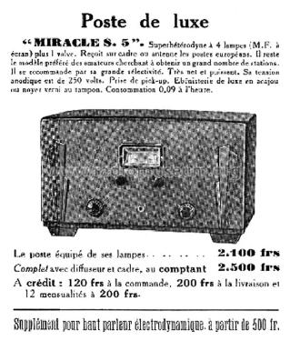 S5; Miracle, Radio-Lyon, (ID = 2130277) Radio