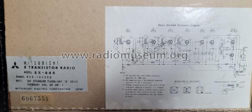 High Sensitivity 8-Transistor 8X-448; Mitsubishi Electric (ID = 2770402) Radio