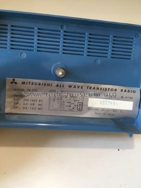 All Wave Transistor 7X-370; Mitsubishi Electric (ID = 2575628) Radio