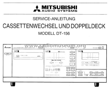 Auto Changer Double Cassette Deck DT-156; Mitsubishi Electric (ID = 1920816) Reg-Riprod