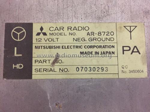 Car Radio AR-8720; Mitsubishi Electric (ID = 2831616) Car Radio