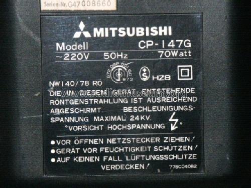 CP-147G; Mitsubishi Electric (ID = 643178) Television