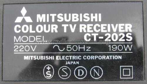 Colour TV Receiver CT-202S; Mitsubishi Electric (ID = 2663005) Televisión