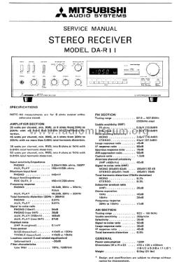 DA-R11; Mitsubishi Electric (ID = 1644658) Radio