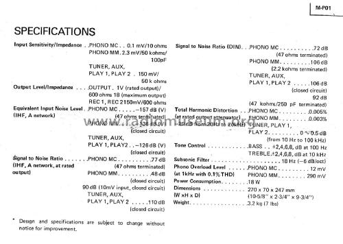 Diatone M-P01; Mitsubishi Electric (ID = 1905056) Ampl/Mixer