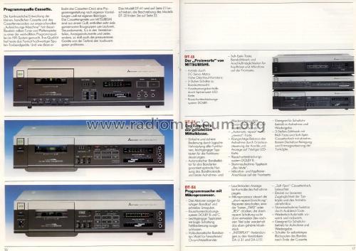 Stereo Cassette Deck DT-11; Mitsubishi Electric (ID = 2089674) Enrég.-R