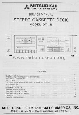 DT-15C; Mitsubishi Electric (ID = 1724245) Enrég.-R