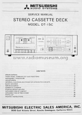 DT-15C; Mitsubishi Electric (ID = 1724253) Sonido-V