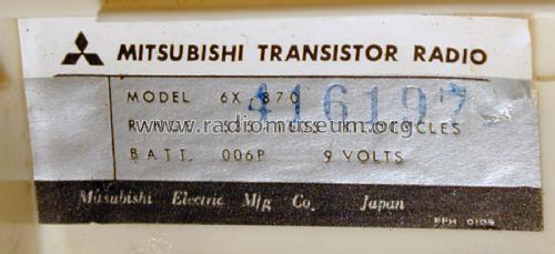 Elite 6X-870; Mitsubishi Electric (ID = 2246106) Radio