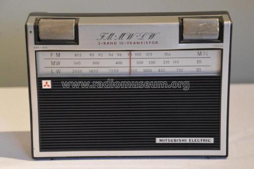 FM-MW-LW 3-Band 10-Transistor FX-604L; Mitsubishi Electric (ID = 3005963) Radio