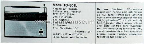 FX-801L; Mitsubishi Electric (ID = 1406818) Radio