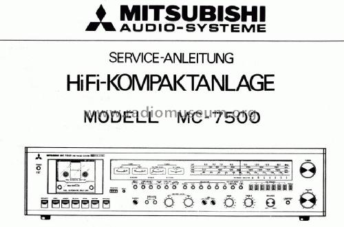 HiFi Music Centre MC-7500; Mitsubishi Electric (ID = 1159847) Radio