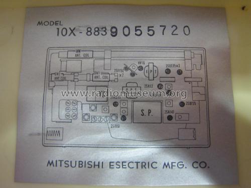 HiFi Transistor Portable Radio 10X-883; Mitsubishi Electric (ID = 1808210) Radio