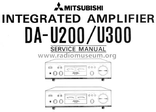 Integrated Amplifier DA-U300; Mitsubishi Electric (ID = 1645044) Ampl/Mixer