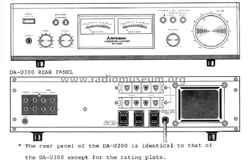 Integrated Amplifier DA-U300; Mitsubishi Electric (ID = 1645045) Verst/Mix