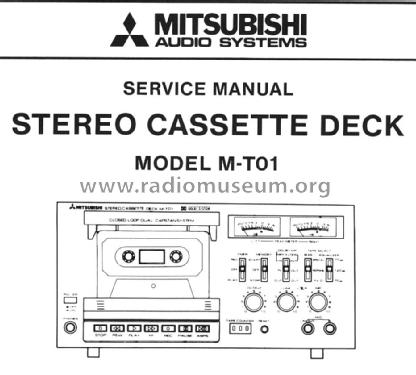 Stereo Cassette Deck M-T01; Mitsubishi Electric (ID = 1724420) Ton-Bild