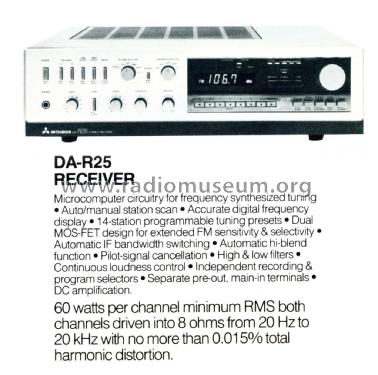 Stereo Receiver DA-R25; Mitsubishi Electric (ID = 1879377) Radio