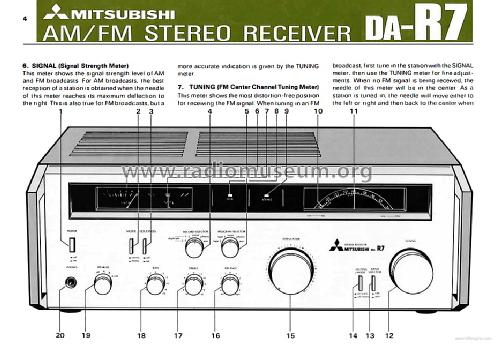 Stereo Receiver DA-R7; Mitsubishi Electric (ID = 1644656) Radio