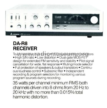 Stereo Receiver DA-R8; Mitsubishi Electric (ID = 1879375) Radio