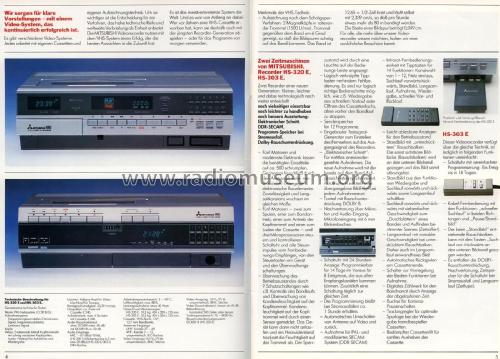 VHS-Videorecorder HS-303E; Mitsubishi Electric (ID = 2089635) Ton-Bild