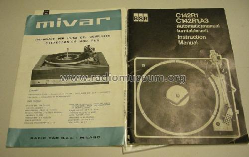 Complesso Stereofonico FA 2; Mivar VAR; Milano (ID = 1366730) Reg-Riprod