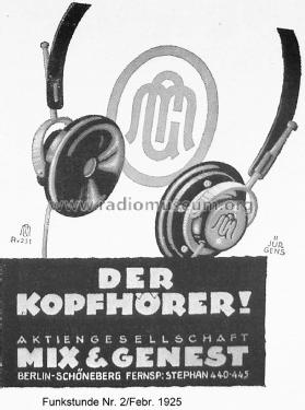 Doppelkopfhörer ; Mix & Genest AG (ID = 2449855) Speaker-P