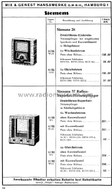 Katalog Mix & Genest Hansawerke Radio-Katalog 1935; Mix & Genest AG (ID = 1588832) Paper