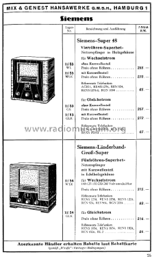 Katalog Mix & Genest Hansawerke Radio-Katalog 1935; Mix & Genest AG (ID = 1588833) Paper