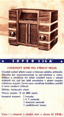 Ideal Radio Super S34A; Modry Bod, Praha- (ID = 2357124) Radio