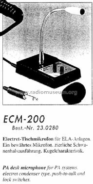 ECM-200; Monacor, Bremen (ID = 1204713) Microphone/PU