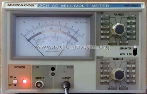 Millivoltmeter 2-Kanal VM-1002; Monacor, Bremen (ID = 2991950) Equipment