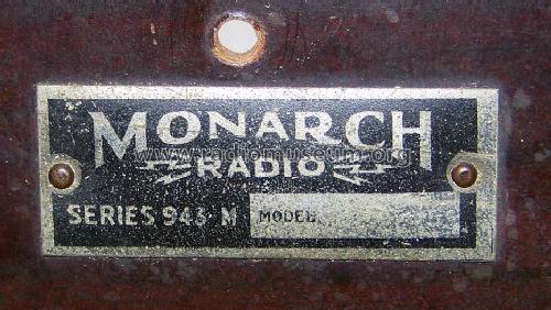 Series 943-M ; Monarch Radio Corp.; (ID = 926081) Radio