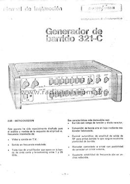 Generador de barrido 321-C; Monfrini; Buenos (ID = 2290656) Equipment