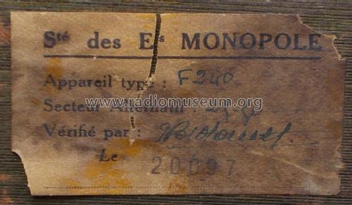 F240; Monopole, Bouveau et (ID = 2378201) Radio