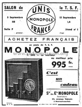 F240; Monopole, Bouveau et (ID = 2066073) Radio