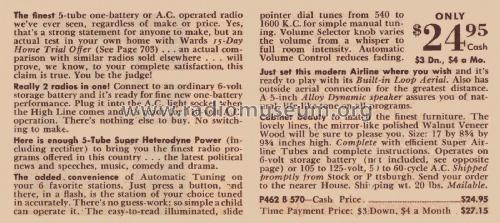 04BR-570A Order= P462 B 570 ; Montgomery Ward & Co (ID = 1925051) Radio