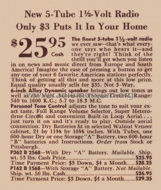 Airline 04WG-468 Order= P362 B 1468 ; Montgomery Ward & Co (ID = 1923429) Radio