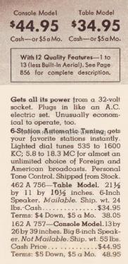 Airline 14WG-757 Order= 162 A 757 ; Montgomery Ward & Co (ID = 1961475) Radio