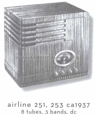 Airline 253 Order= 162 C 253 ; Montgomery Ward & Co (ID = 1551222) Radio