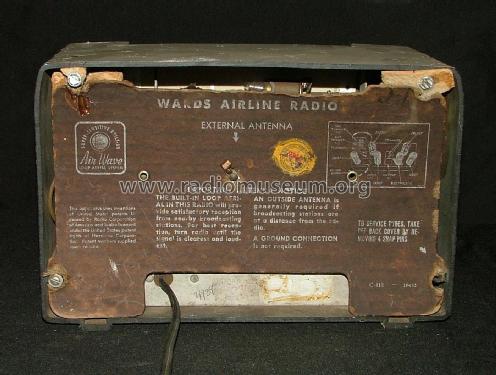 Airline 54BR-1504A Order= 62 C 1504M ; Montgomery Ward & Co (ID = 1916583) Radio