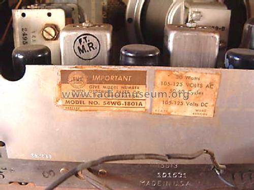 54WG-1801A Order= 62 C 1801M ; Montgomery Ward & Co (ID = 490263) Radio